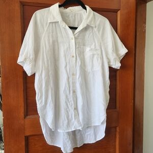 Aritzia Wilfred Free Linen Top White Size Small